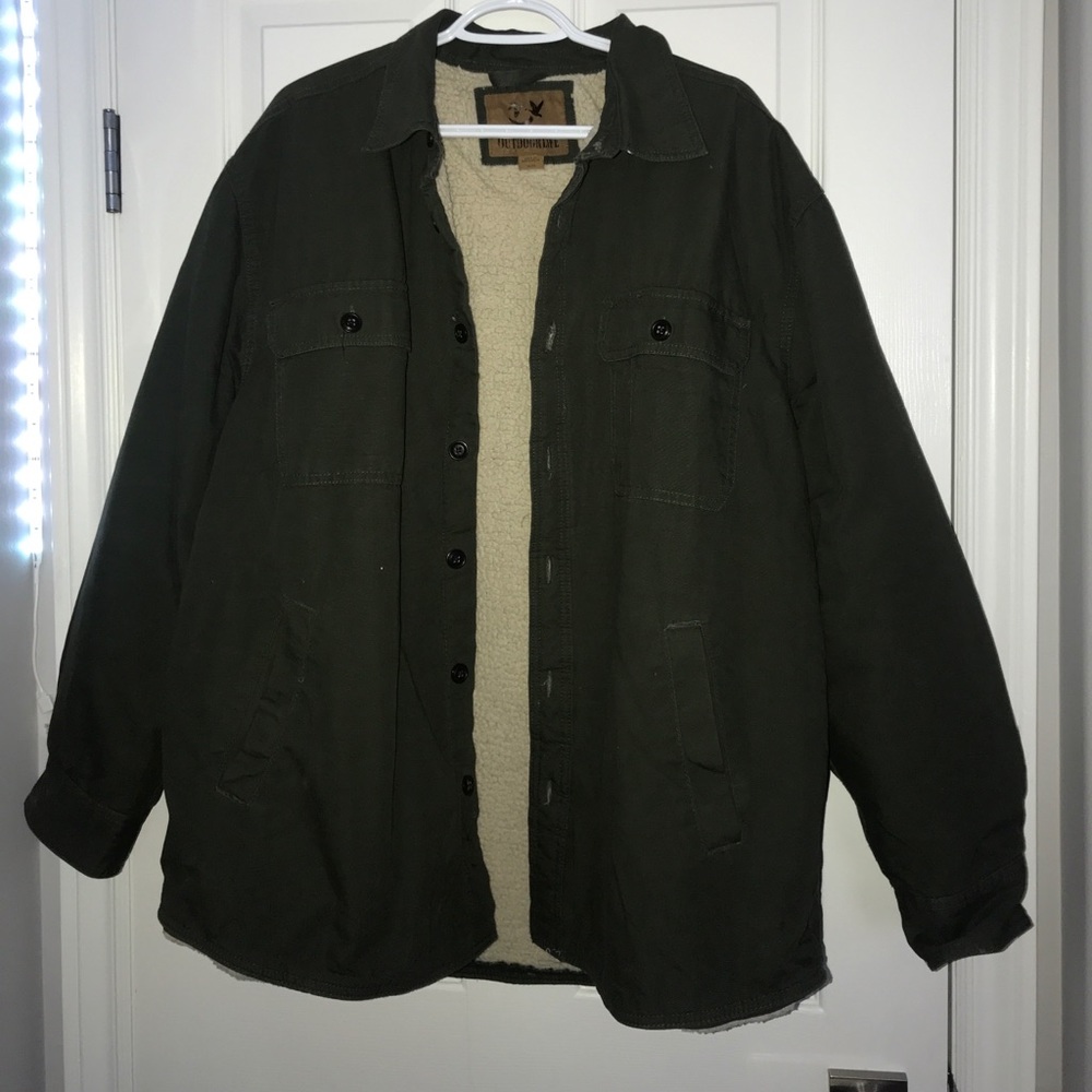 Army Green Jacket with fleece lining